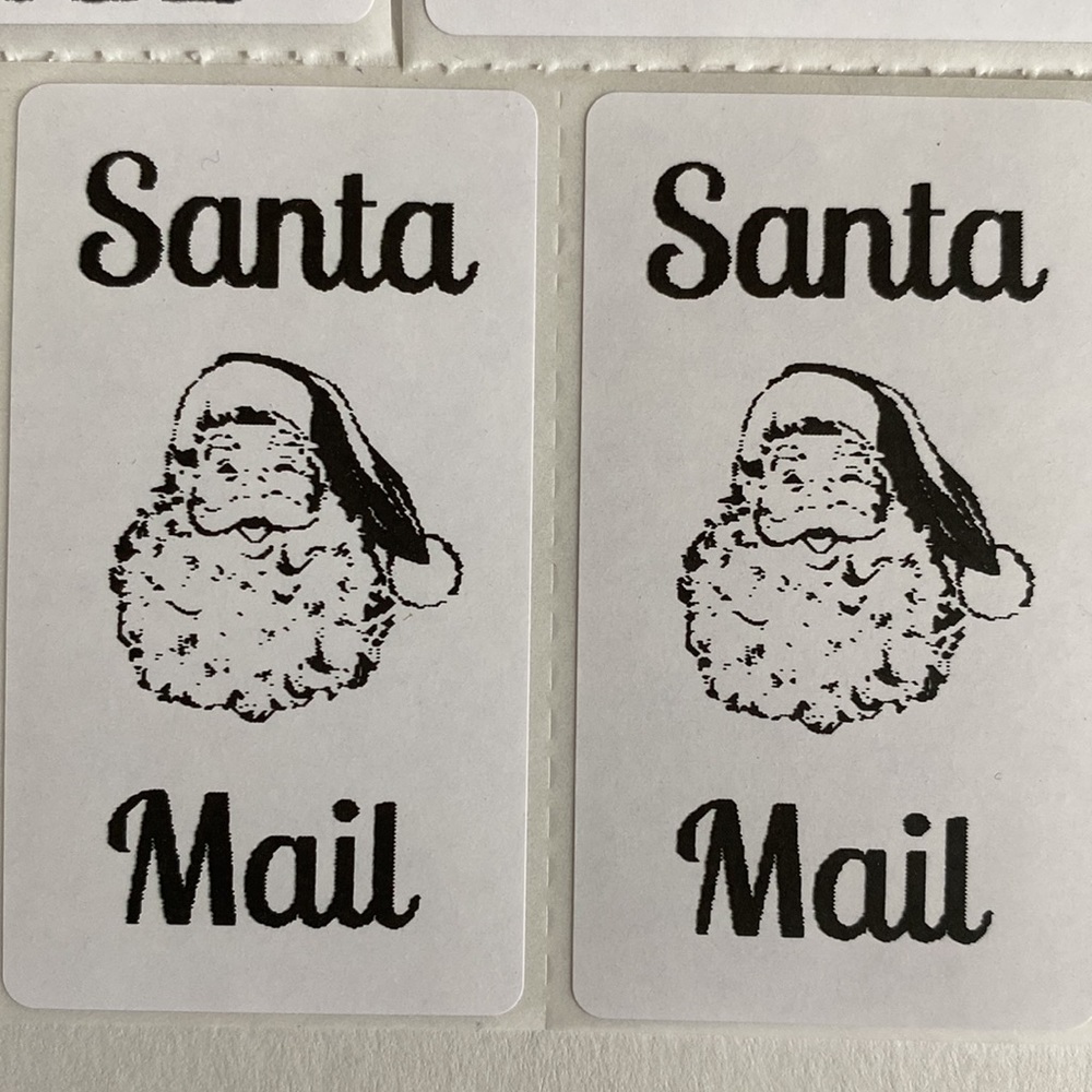 500 Christmas Labels Merry Mail Stickers Tis the Season Shipping Thermal Labels - Picture 5 of 5